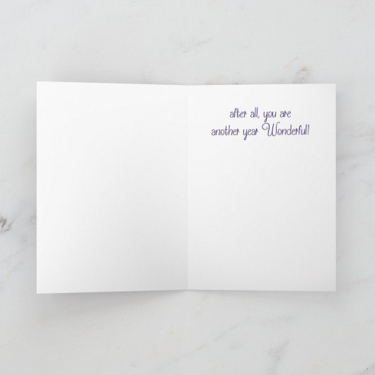 Vier u - Wenskaart Kaart (Binnen)