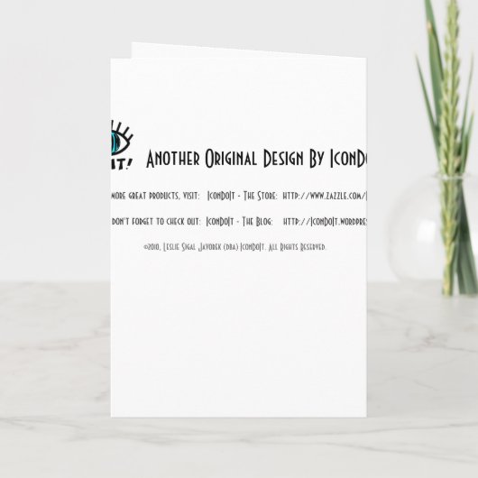 Vier Uitnodiging (kaart) (Achterkant)