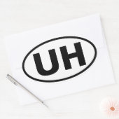 VIER University Hills "UH" Ovale Sticker (Envelop)