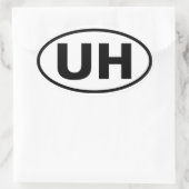 VIER University Hills "UH" Ovale Sticker (Tas)