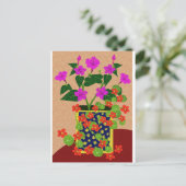 Vier uur en Nasturtium-Briefkaart Briefkaart (Staand voorkant)