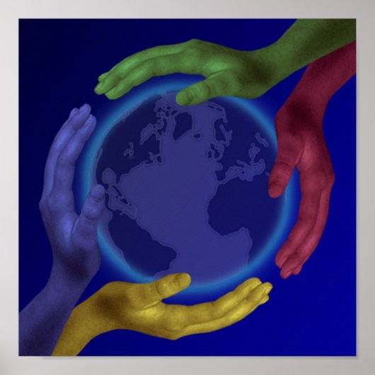 Vier uur op Aarde Poster (Voorkant)