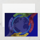 Vier uur op Aarde Uitnodiging (Voorkant / Achterkant)