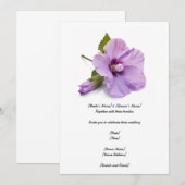 Vier uw liefde met romantische roze Althea Kaart (Voorkant / Achterkant)