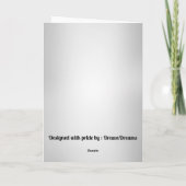 Vier uw nieuwe Amerikaanse staatsburgerschap gefel Kaart (Achterkant)