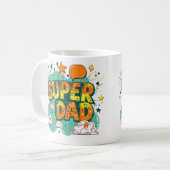 Vier Vaderdag met onze super vader Koffiemok (Voorkant links)