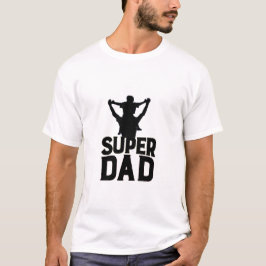 Vier Vaderdag met super papa T-shirt