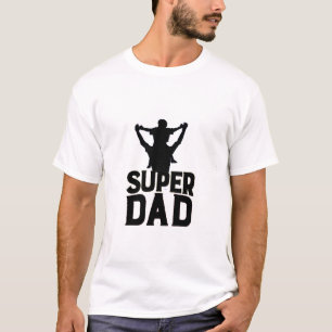Vier Vaderdag met super papa T-shirt