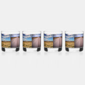 Vier vakanties of reisfoto's whisky glas (Voorkant)