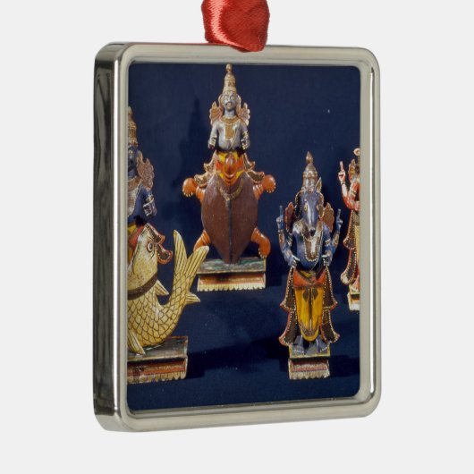 Vier van de incarnaties van Vishnu Metalen Ornament (Rechts)