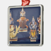 Vier van de incarnaties van Vishnu Metalen Ornament (Links)