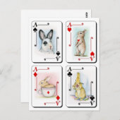 Vier van een soort briefkaart (Voorkant / Achterkant)