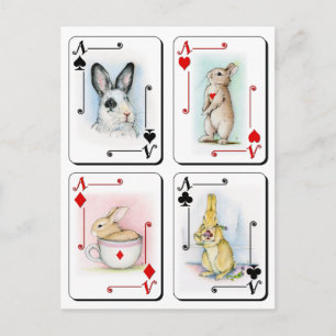 Vier van een soort briefkaart