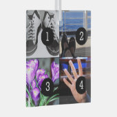 Vier van je foto's maken je eigen aandenken glas ornament (Voorkant Rechts)