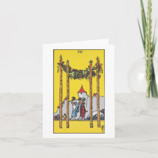 Vier van toverstokken - Rider Waite Smith tarot Kaart