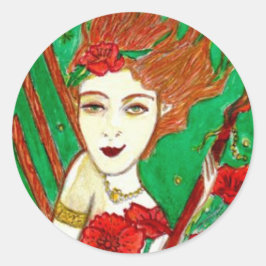 Vier van Wands Ronde Sticker