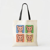 Vier varkens tote bag (Voorkant)