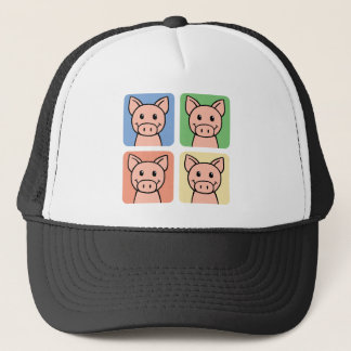 Vier varkens trucker pet