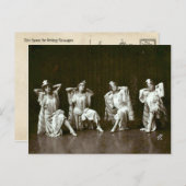 Vier  Vaudeville Dancers slaan een pos in Briefkaart (Voorkant / Achterkant)