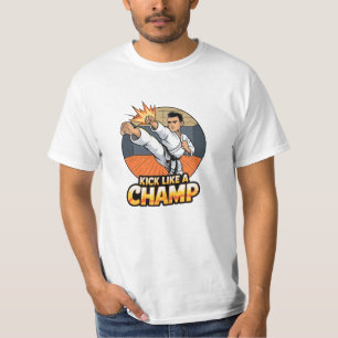 Vier vechtsporten met karate Design T-shirt