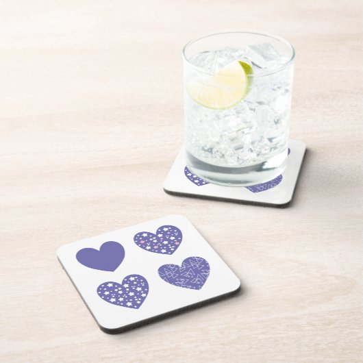 Vier Veri Peri Hearts Bier Onderzetter (Rechterzijde)