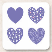 Vier Veri Peri Hearts Bier Onderzetter (Voorkant)