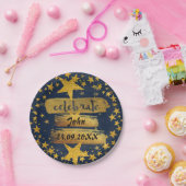 Vier verjaardag Bachelor Party Douche Grungy Papieren Bordje (Feest)