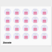 Vier verjaardags Stickers (Vel)