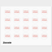 Vier verpleging ronde sticker (Vel)