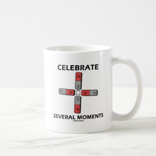 Vier Verschillende Momenten (Quadrupoolmoment) Koffiemok