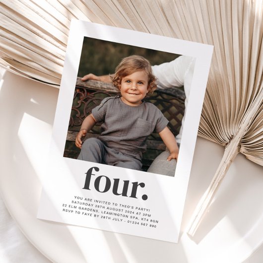 Vier - vierkant - de Uitnodiging van de Dag van de