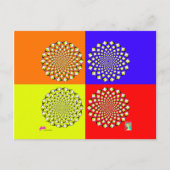 Vier vierkante Briefkaarten (Voorkant)