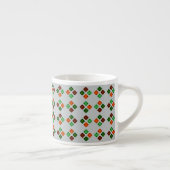 Vier vierkanten Sinaasappel Groen Espresso Kop (Rechts)
