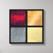 Vier vierkantjes 001 canvas afdruk (Voorkant)