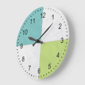 Vier vierkantspleinen grote klok (Hoek)