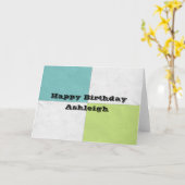 Vier vierkantspleinen kaart (Gele Bloem)