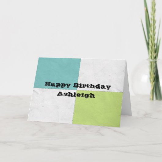 Vier vierkantspleinen kaart (Voorkant)