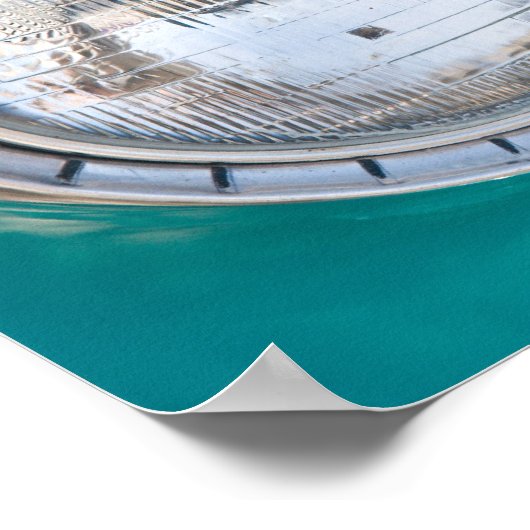 Vier Vintage Cars-Poster Poster (Hoek)