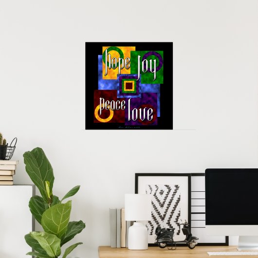 Vier virtualisaties poster (Thuiskantoor)