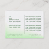 Vier Visitekaartje met lederen klavier (Achterkant)