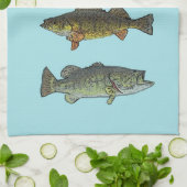 Vier viskeukenhanddoeken theedoek (Gevouwen)