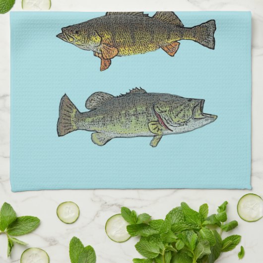 Vier viskeukenhanddoeken theedoek (Gevouwen)