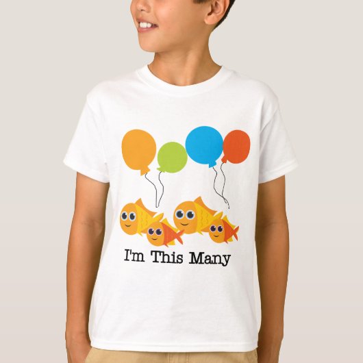 Vier Vissen Ik ben Dit Vele Tshirts en Geschenken (Voorkant)
