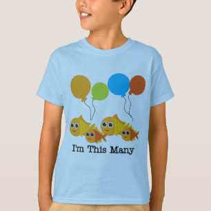 Vier Vissen Ik ben Dit Vele Tshirts en Geschenken
