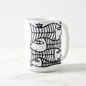 Vier vissen koffiemok (Voorkant rechts)