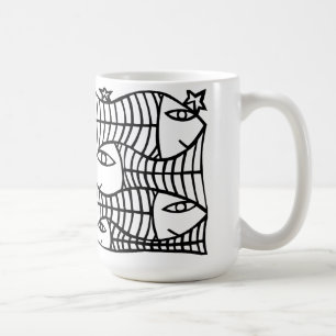 Vier vissen koffiemok