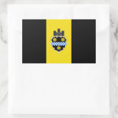 VIER Vlag van Pittsburgh Rechthoekige Sticker (Tas)
