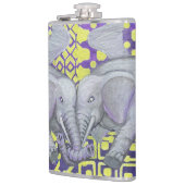 Vier vleugels-olifanten- heupfles (Links)