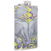 Vier vleugels-olifanten- heupfles (Rechts)