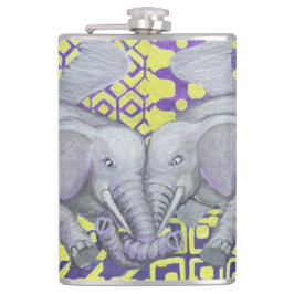 Vier vleugels-olifanten- heupfles